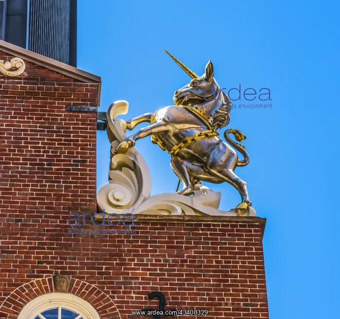: Silver British Unicorn Faneuil Meeting Hall, Freedom : Silver British Unicorn Faneuil Meeting Hall, Freedom