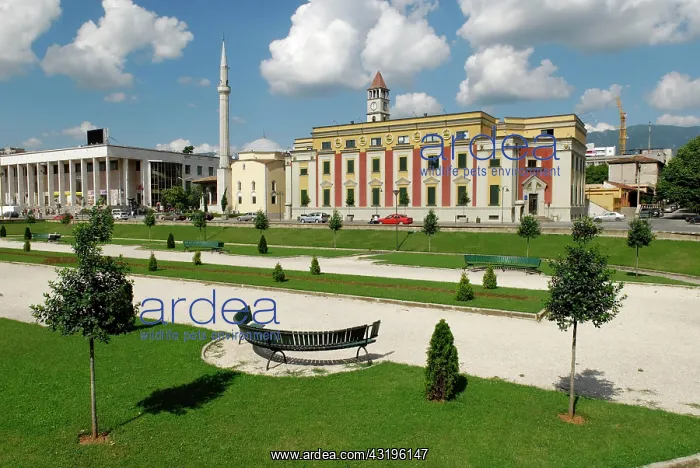 : Skanderbeg Square in Tirana, Albania, Europe : Skanderbeg Square in Tirana, Albania, Europe