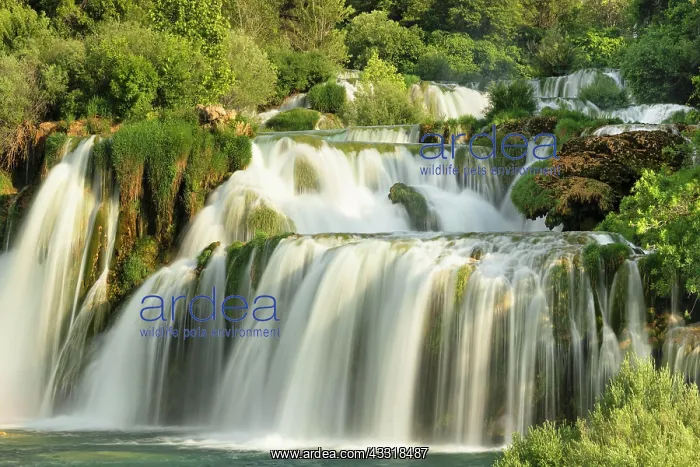: Skradinski Buk Waterfall, long-term photo, Krka : Skradinski Buk Waterfall, long-term photo, Krka