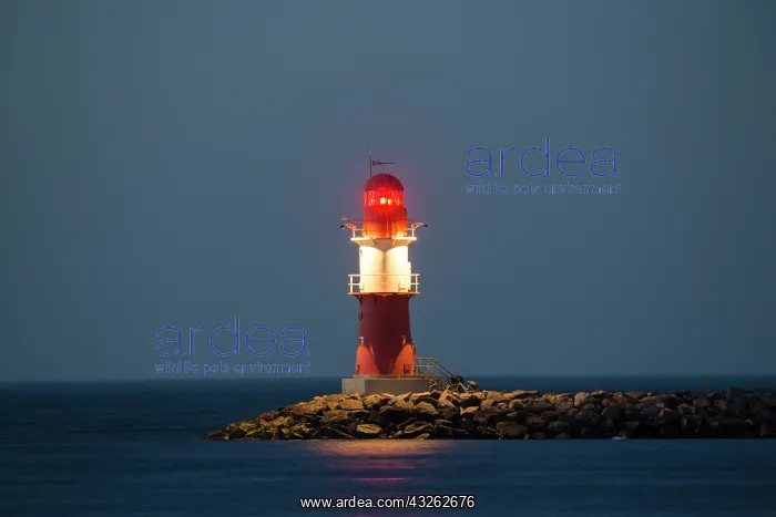 : Small lighthouse in Warnemuende - Mecklenburg Western : Small lighthouse in Warnemuende - Mecklenburg Western