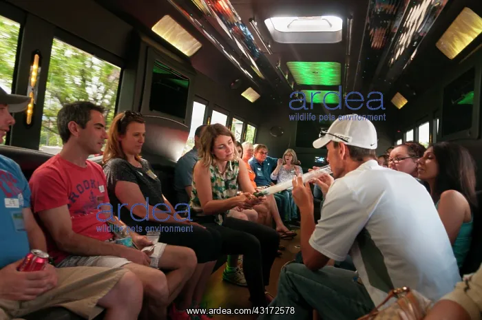 : Smoking marijuana on a cannabis bus tour. Denver : Smoking marijuana on a cannabis bus tour. Denver