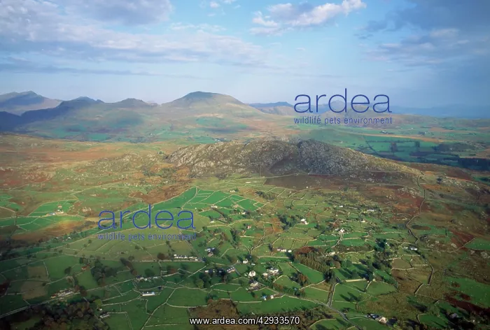 : Snowdonia National Park - aerial view : Snowdonia National Park - aerial view