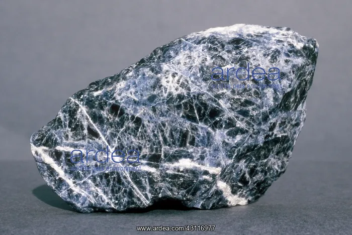 : Sodalite, a rich, royal blue mineral. Sodalite is a component of Lapis Lazuli : Sodalite, a rich, royal blue mineral. Sodalite is a component of Lapis Lazuli