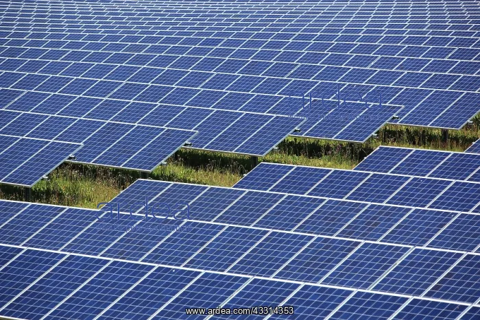 : Solar field, solar park in the landscape, Fesselsdorf : Solar field, solar park in the landscape, Fesselsdorf