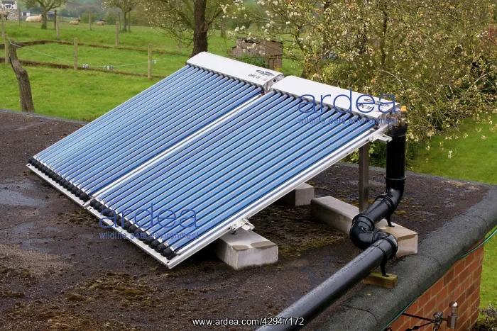 : Solar thermal installation Bauer OPC 15 evacuated : Solar thermal installation Bauer OPC 15 evacuated