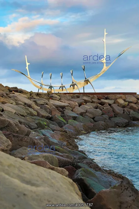 : Solfar Sun Voyager boat sculpture by Jon Gunnar : Solfar Sun Voyager boat sculpture by Jon Gunnar