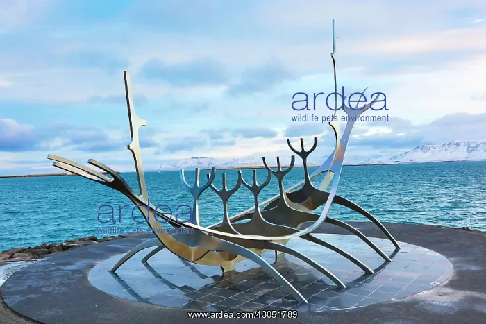 : Solfar Sun Voyager boat sculpture by Jon Gunnar : Solfar Sun Voyager boat sculpture by Jon Gunnar