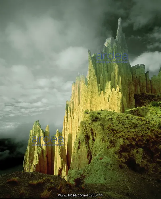 : South America, Bolivia. View of the badlands : South America, Bolivia. View of the badlands