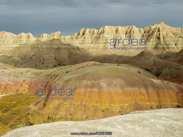 : South Dakota, Badlands National Park. Badlands rock : South Dakota, Badlands National Park. Badlands rock