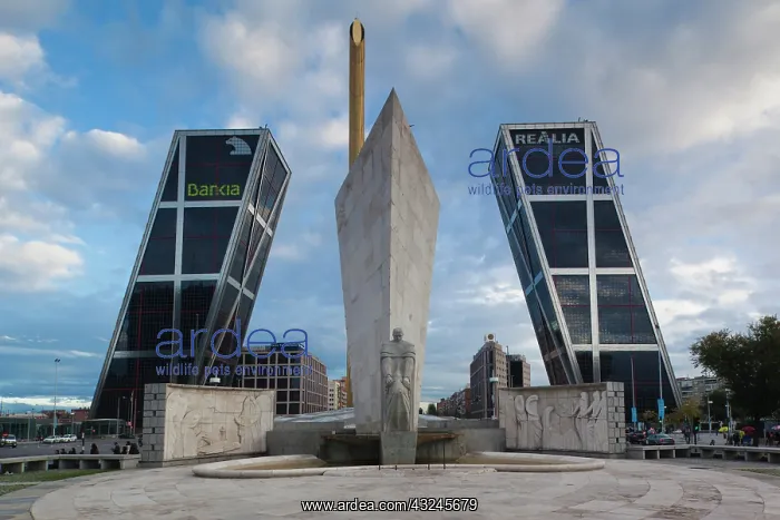 : Spain, Madrid, Northern Area, Plaza de Castilla : Spain, Madrid, Northern Area, Plaza de Castilla