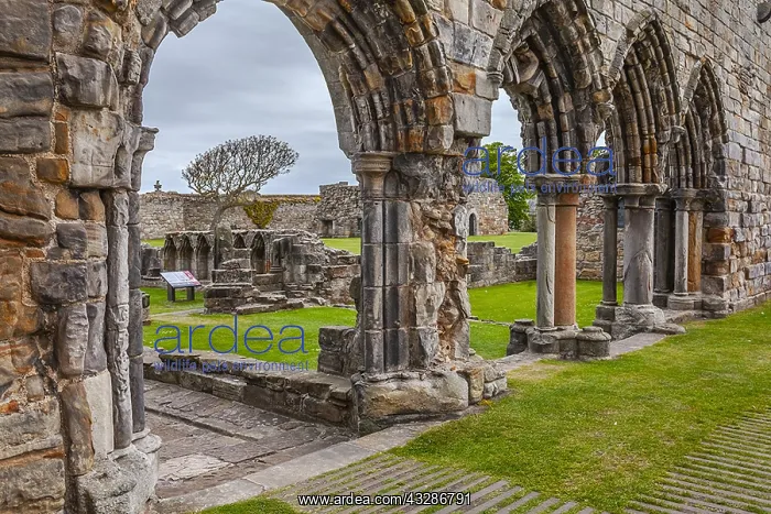 : St Andrews Cathedral - series of archways of this : St Andrews Cathedral - series of archways of this