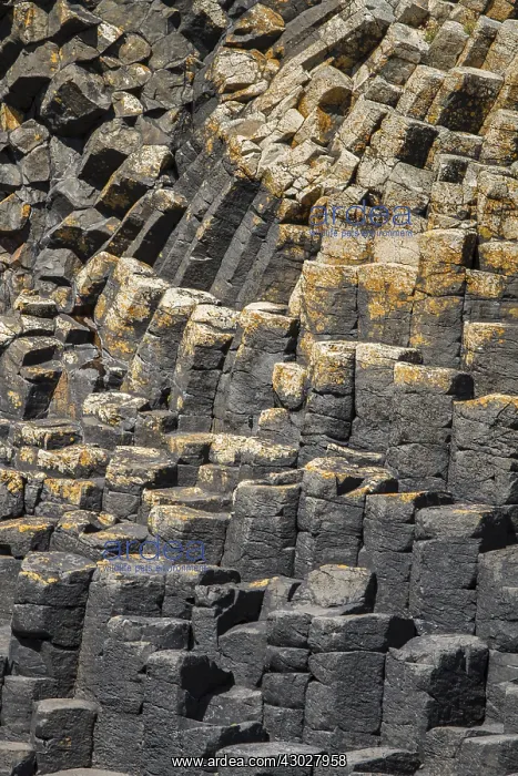  : Staffa Island, volcanic island formed of basaltic