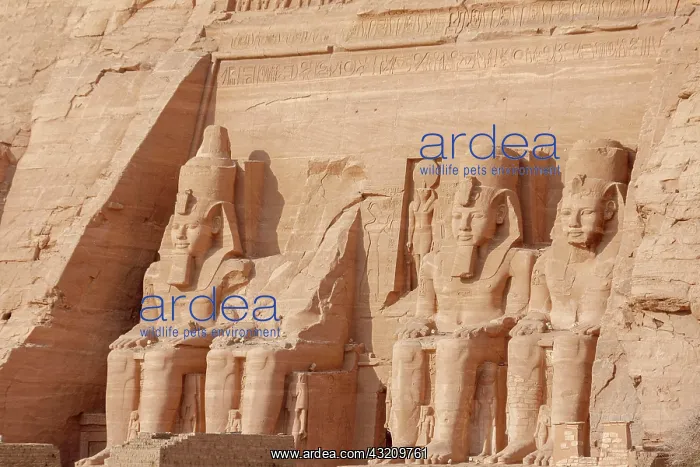 : Statues Pharaoh Ramses II Rock Temple Abu Simbel : Statues Pharaoh Ramses II Rock Temple Abu Simbel