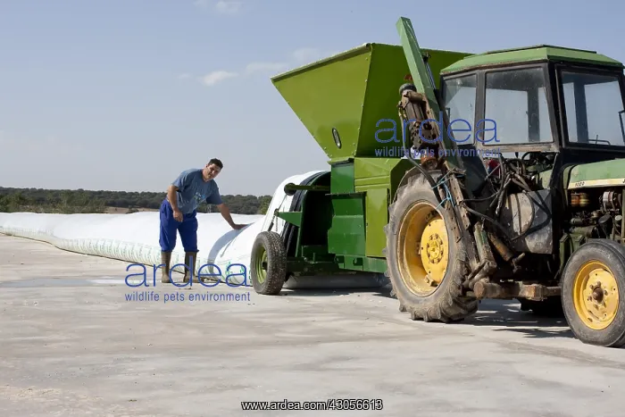 : Storage silo soy moist ration cows La Ventosilla farm Spain : Storage silo soy moist ration cows La Ventosilla farm Spain
