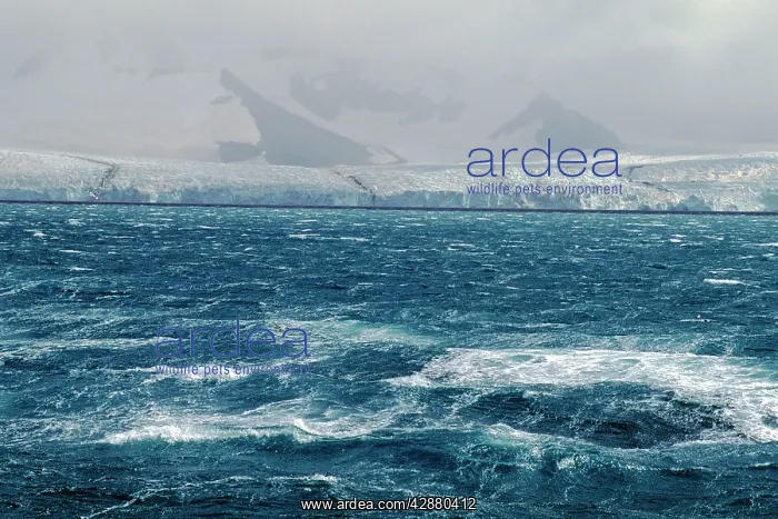  : Stormy sea caused by katabatic wind (blowing from land)