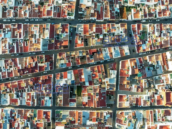 : Streets and rooftops in the town of Isla Cristina : Streets and rooftops in the town of Isla Cristina