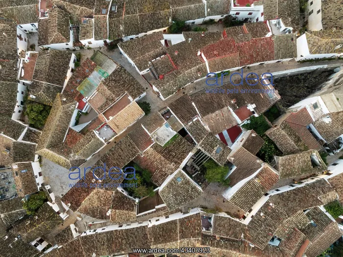: Streets and rooftops in the White Village of Castillo : Streets and rooftops in the White Village of Castillo