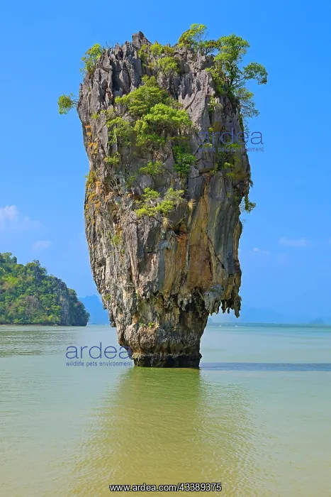 : Striking rock formation on Khao Phing Kan Island : Striking rock formation on Khao Phing Kan Island