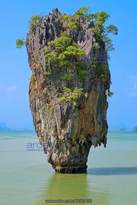 : Striking rock formation on Khao Phing Kan Island : Striking rock formation on Khao Phing Kan Island