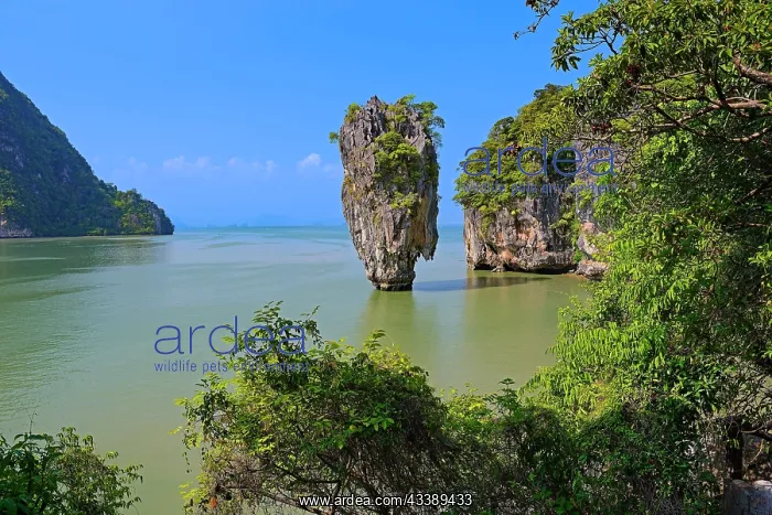 : Striking rock formation on Khao Phing Kan Island : Striking rock formation on Khao Phing Kan Island