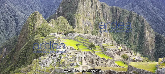 : The summit of Huayna Picchu overlooking the site : The summit of Huayna Picchu overlooking the site