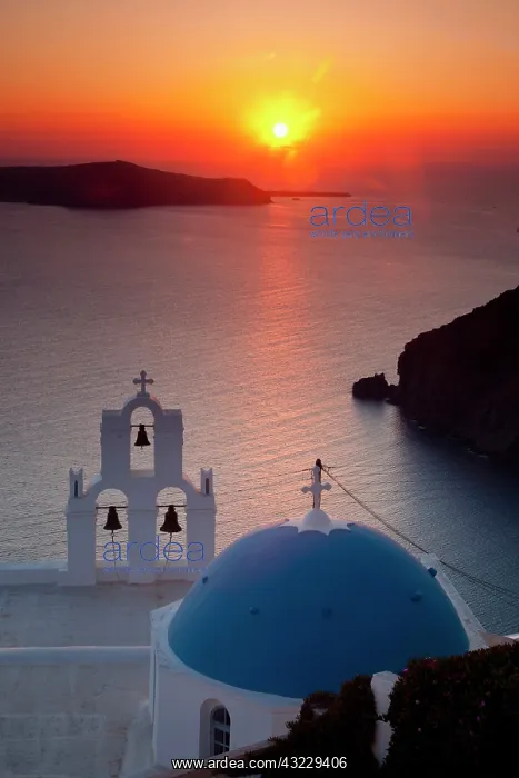 : Sunset, Santorini, Greece : Sunset, Santorini, Greece