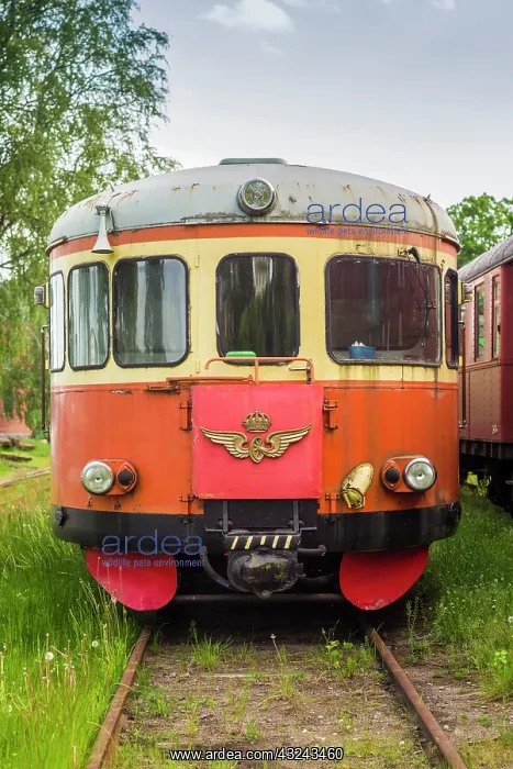 : Sweden, Vastmanland, Nora, antique train wagons : Sweden, Vastmanland, Nora, antique train wagons