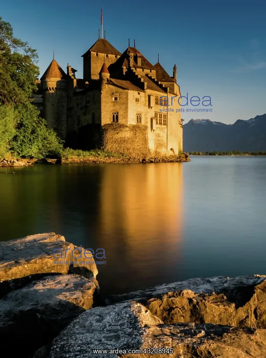 : Switzerland - 31 May 2019: the historic Chillon : Switzerland - 31 May 2019: the historic Chillon