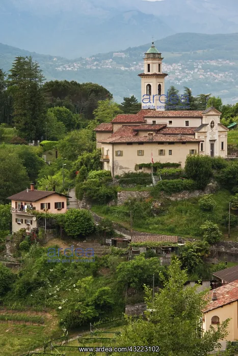 : Switzerland, Ticino Canton, Carabbia. Town : Switzerland, Ticino Canton, Carabbia. Town