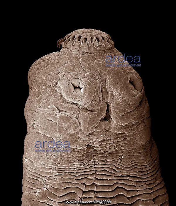 : Tapeworm (Taenia solium). David Spears (Last Refuge) / ardea.com : Tapeworm (Taenia solium). David Spears (Last Refuge) / ardea.com
