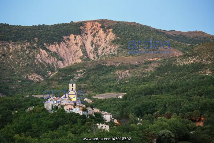 : Thoard Village at sunset