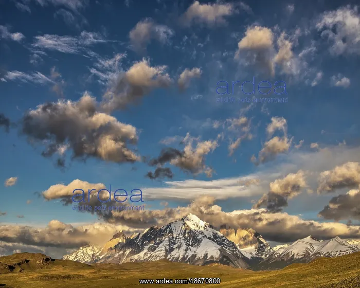 : Torres del Paine morning clouds, Chile : Torres del Paine morning clouds, Chile