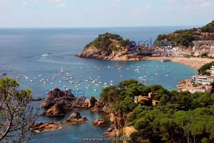 : TOSSA DE MAR. Town located in the Costa : TOSSA DE MAR. Town located in the Costa