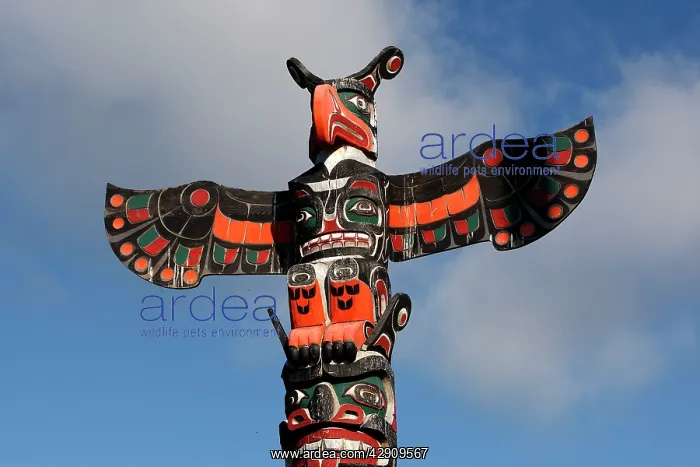  : Totem Pole - tribute to Kwakwaka'wakw Indian