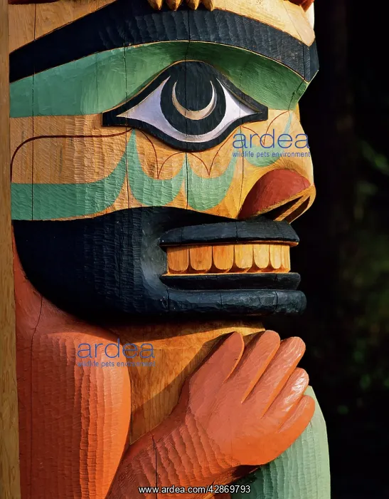 : Totem in Stanley Park : Totem in Stanley Park