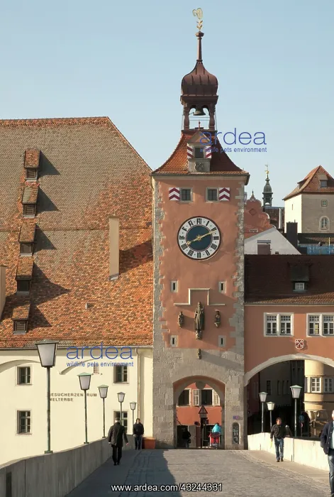 : Tower entrance to Old Town from historic : Tower entrance to Old Town from historic