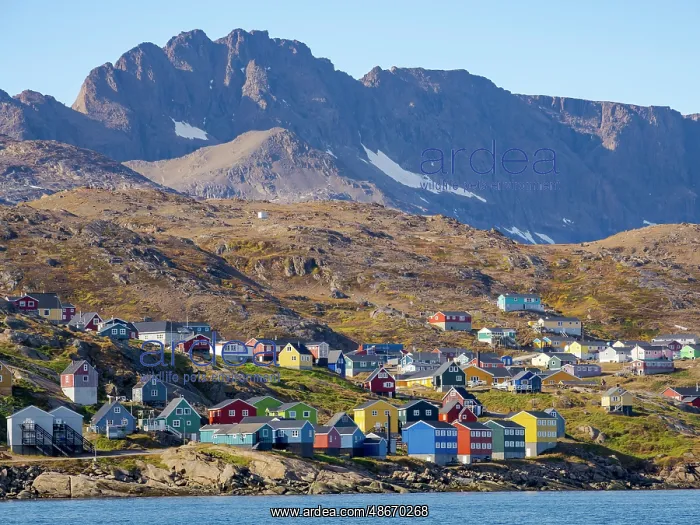 : Town Tasiilaq (former Ammassalik), the biggest town in : Town Tasiilaq (former Ammassalik), the biggest town in