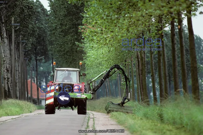  : Tractor - cutting roadside grass verge