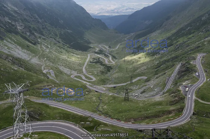: Transfagarasan Road in Fagaras Mountains, Romania : Transfagarasan Road in Fagaras Mountains, Romania