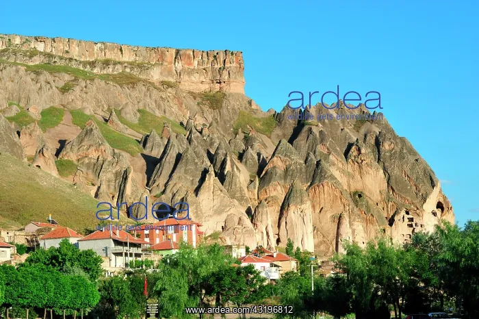 : Turkey. Cappadocia. The Ihlara valley. The village : Turkey. Cappadocia. The Ihlara valley. The village