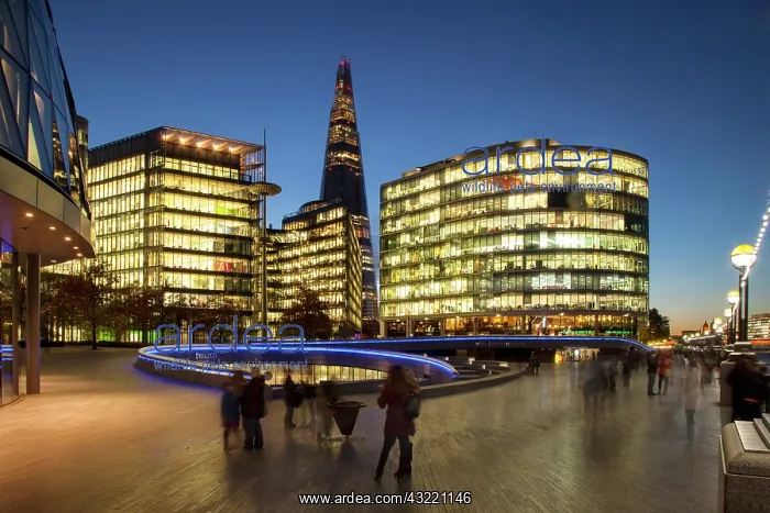 : Twilight over the Shard, City Hall and the : Twilight over the Shard, City Hall and the