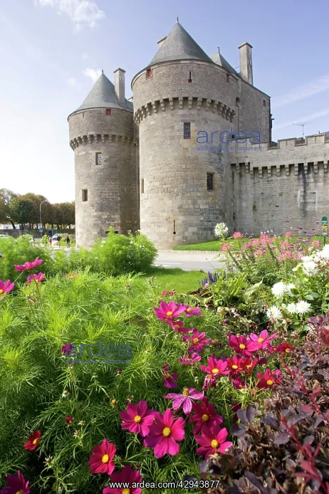 : Twin towers at Porte St Michel : Twin towers at Porte St Michel
