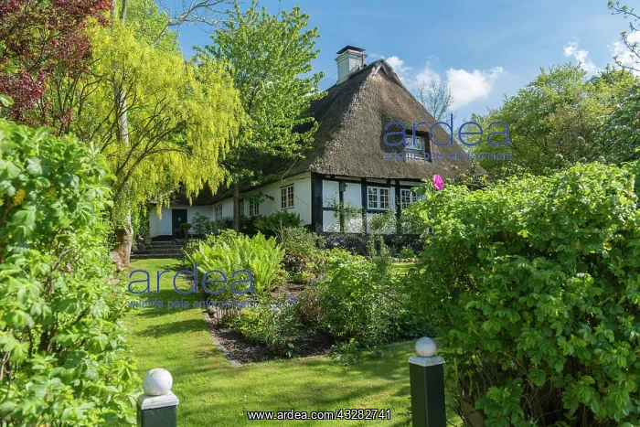 : Typical Thatched Cottage, Sieseby, Thumby, Schleswig : Typical Thatched Cottage, Sieseby, Thumby, Schleswig