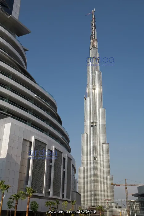  : UAE, Dubai. Burj Dubai Hotel with part of