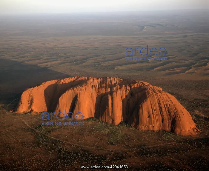 : Uluru (Ayers rock).aerial image. Uluru-Kata Tjuta : Uluru (Ayers rock).aerial image. Uluru-Kata Tjuta