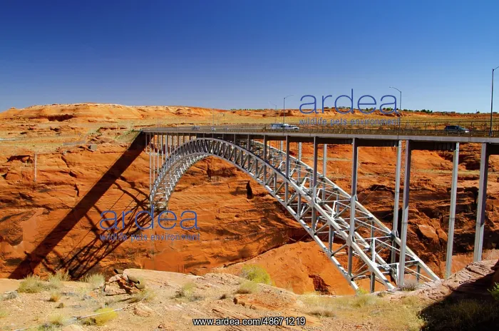 : USA, Arizona, Page. Glen Canyon Dam Bridge : USA, Arizona, Page. Glen Canyon Dam Bridge