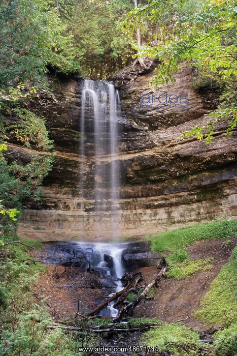: USA, Michigan, Hiawatha National Forest. Landscape with : USA, Michigan, Hiawatha National Forest. Landscape with