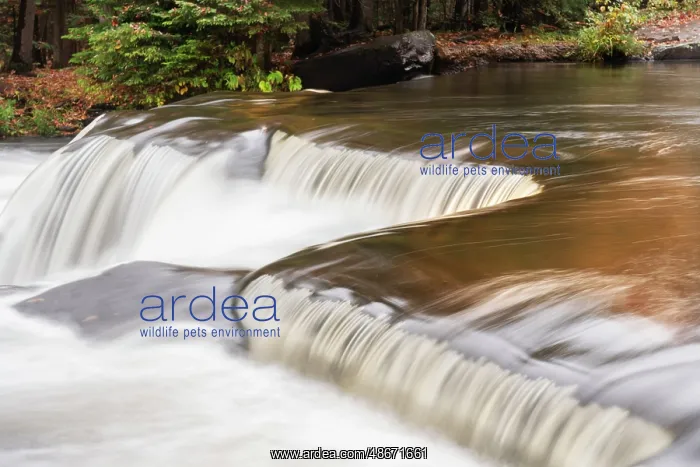 : USA, Michigan, Ottawa National Forest. Waterfalls on : USA, Michigan, Ottawa National Forest. Waterfalls on