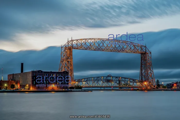  : USA, Minnesota, Duluth, Park Point, Boardwalk over Dunes