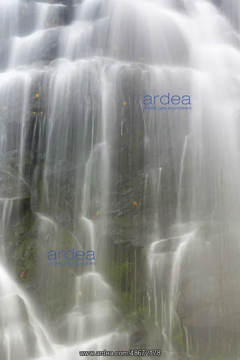 : USA, North Carolina, Crabtree Falls. Waterfall cascade down